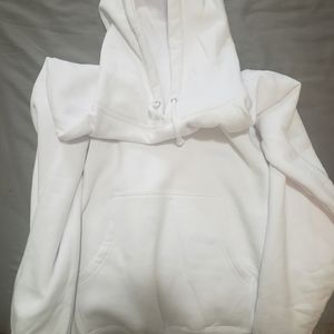 Plain White Hoodie